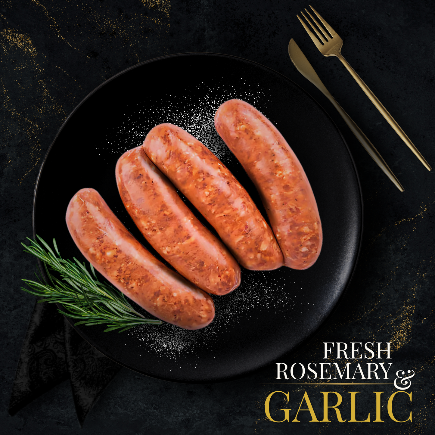 TURKEY SAUSAGE WITH FRESH ROSEMARY AND GARLIC (2 PACKS)