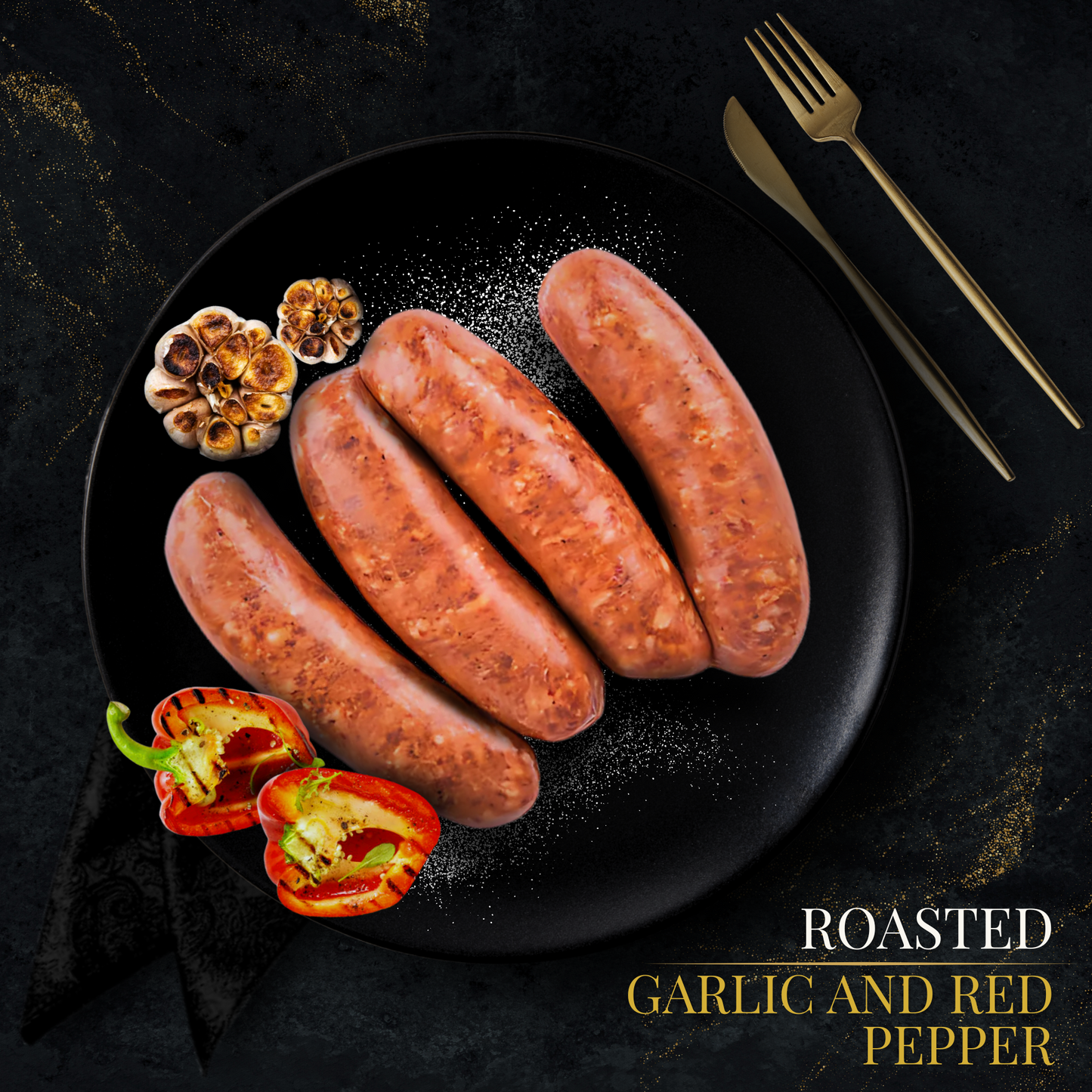TURKEY SAUSAGE WITH ROASTED GARLIC, ROASTED RED PEPPER AND BROCCOLI RABE (2 PACKS)