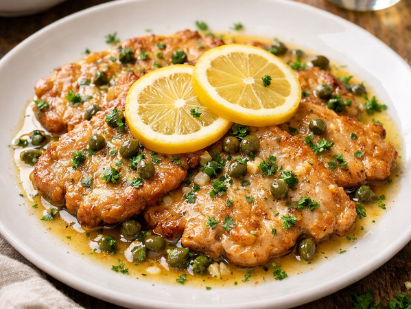 Rose Veal Piccata