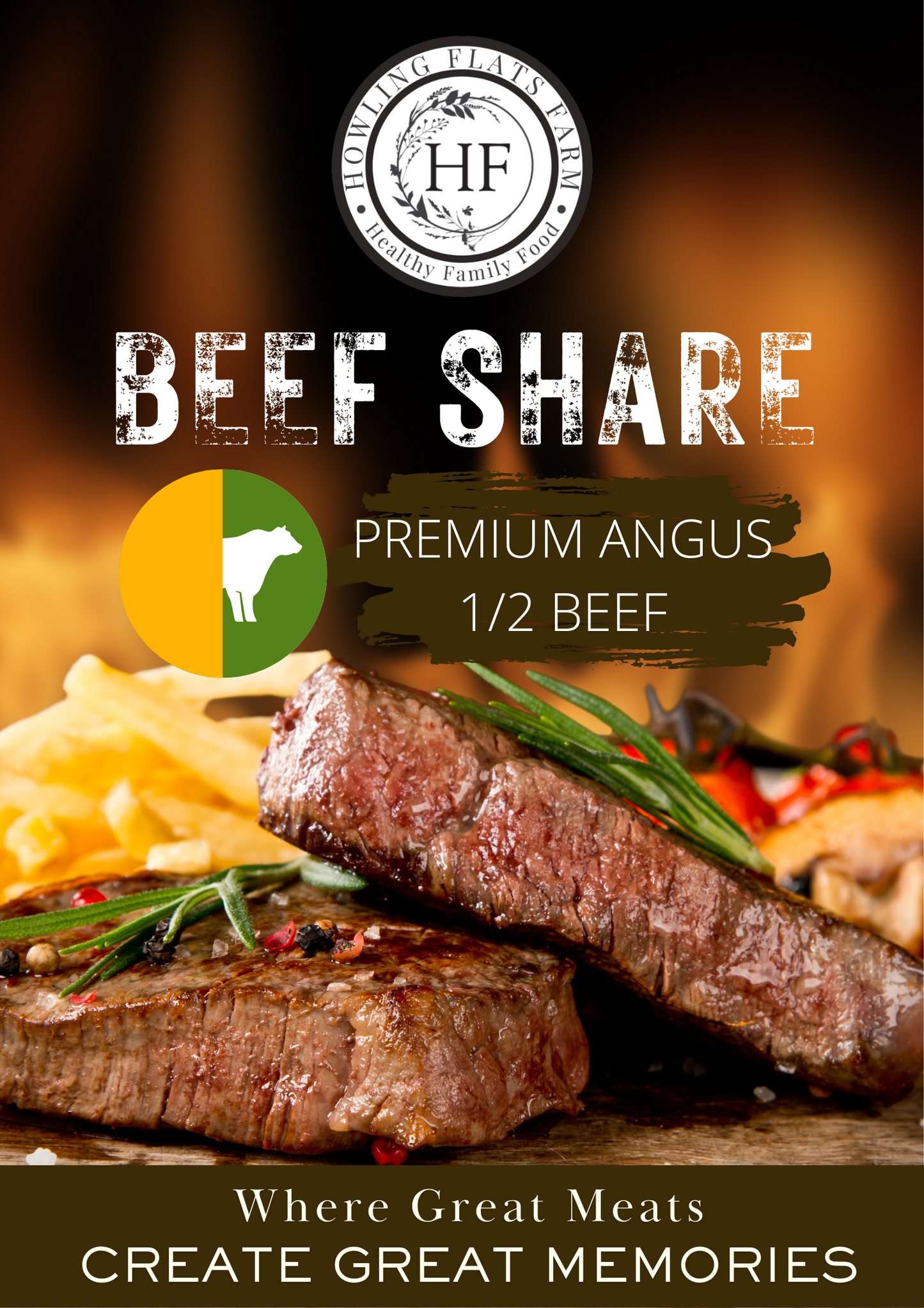 GRASS-FED ANGUS BEEF - 1/2 SHARE