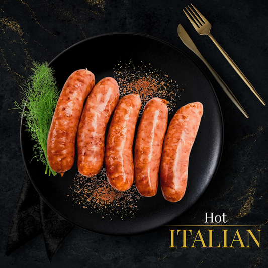 BEEF SAUSAGE HOT ITALIAN (2 PACK)