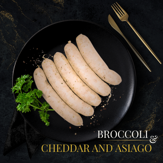 CHICKEN SAUSAGE WITH BROCCOLI, CHEDDAR, AND ASIAGO (2 PACKS)