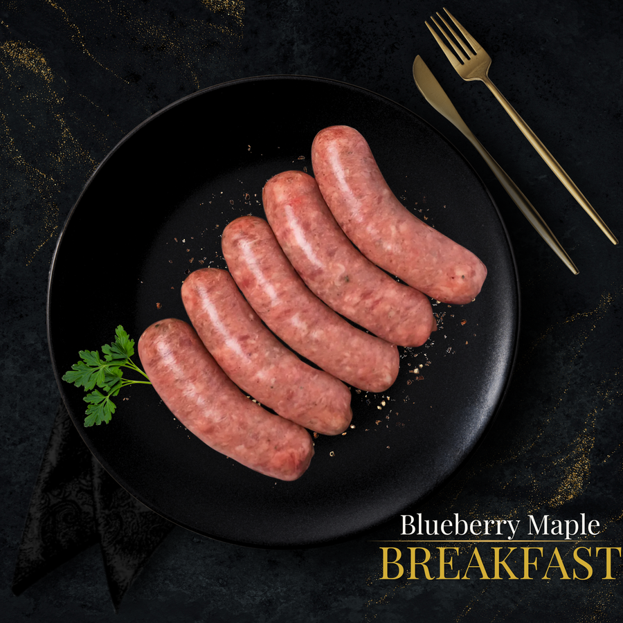 PORK SAUSAGE BLUEBERRY MAPLE BREAKFAST LINKS (4 PACKS)