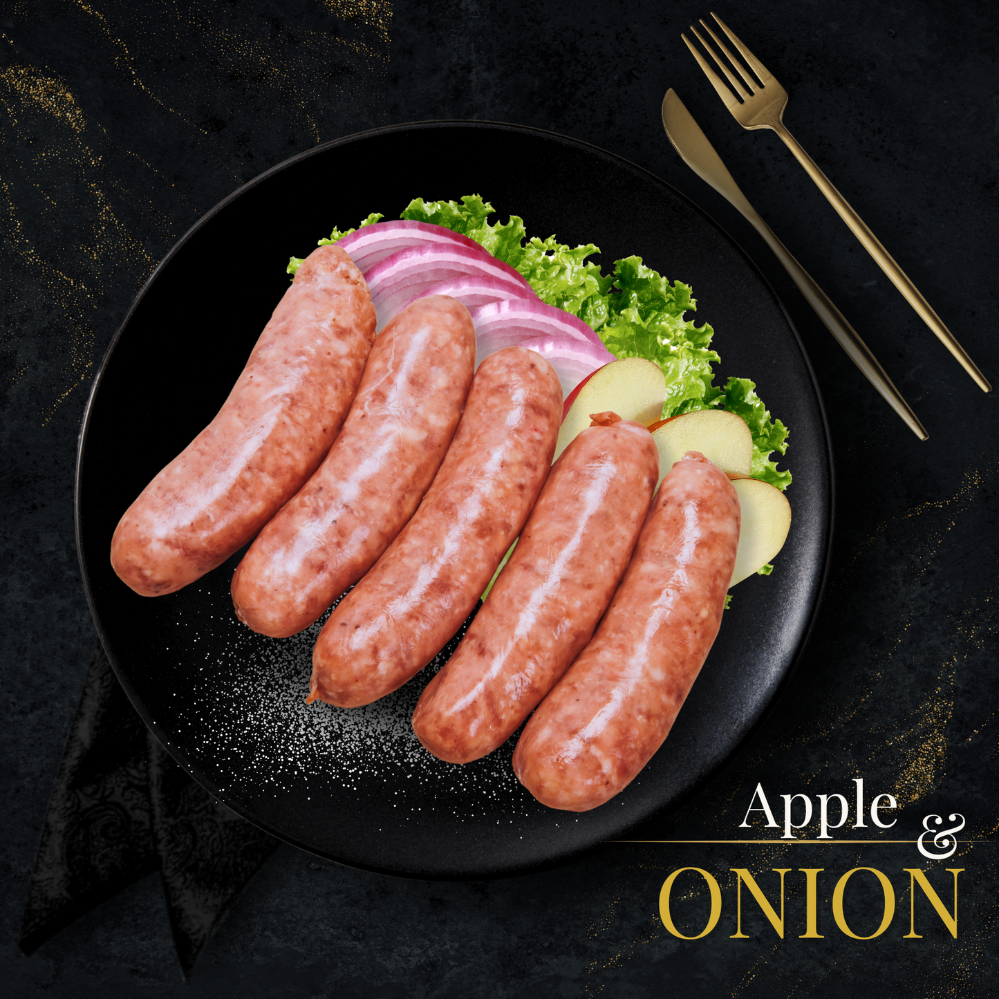 APPLE ONION & SAGE – PORK SAUSAGE (2 PACKS)