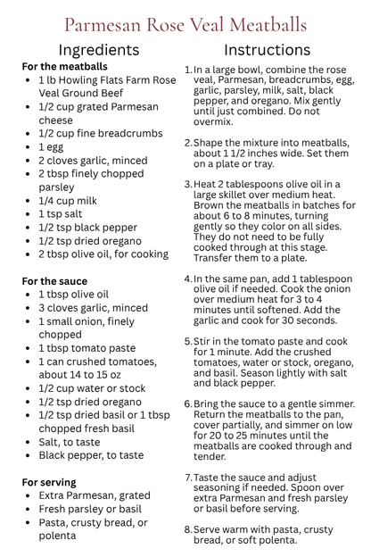 Rose Veal Ground Beef (2 Packs)