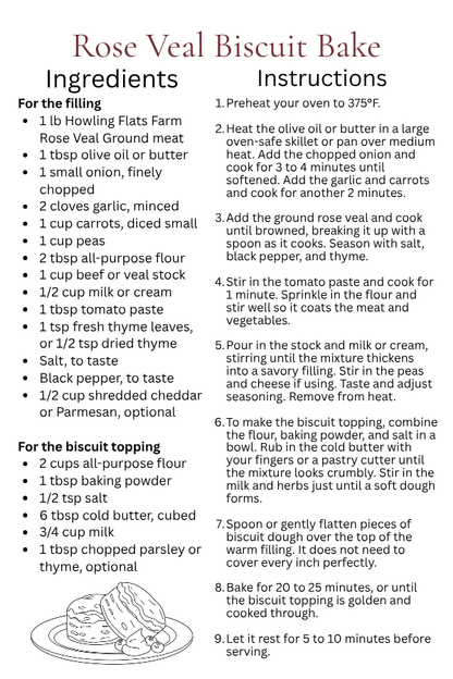 Rose Veal Ground Beef (2 Packs)
