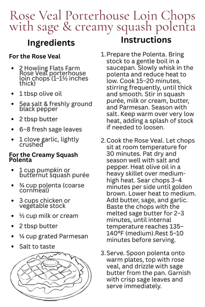 Rose Veal Porterhouse Loin Chop (1 Pack)